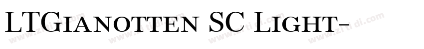 LTGianotten SC Light字体转换